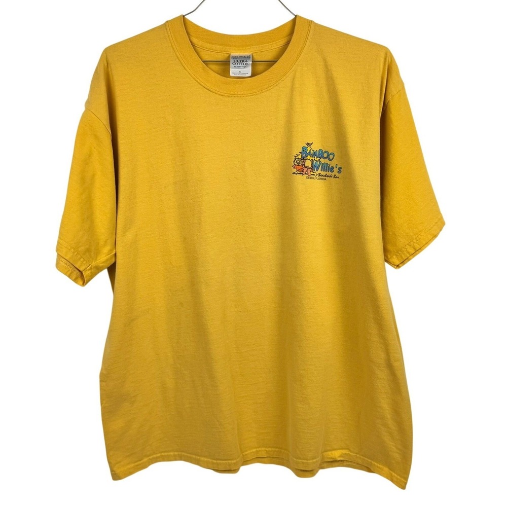 VTG 90's Bamboo Willie's Bar Florida Vacation Double Graphic T-Shirt Size XL - Picture 2 of 7